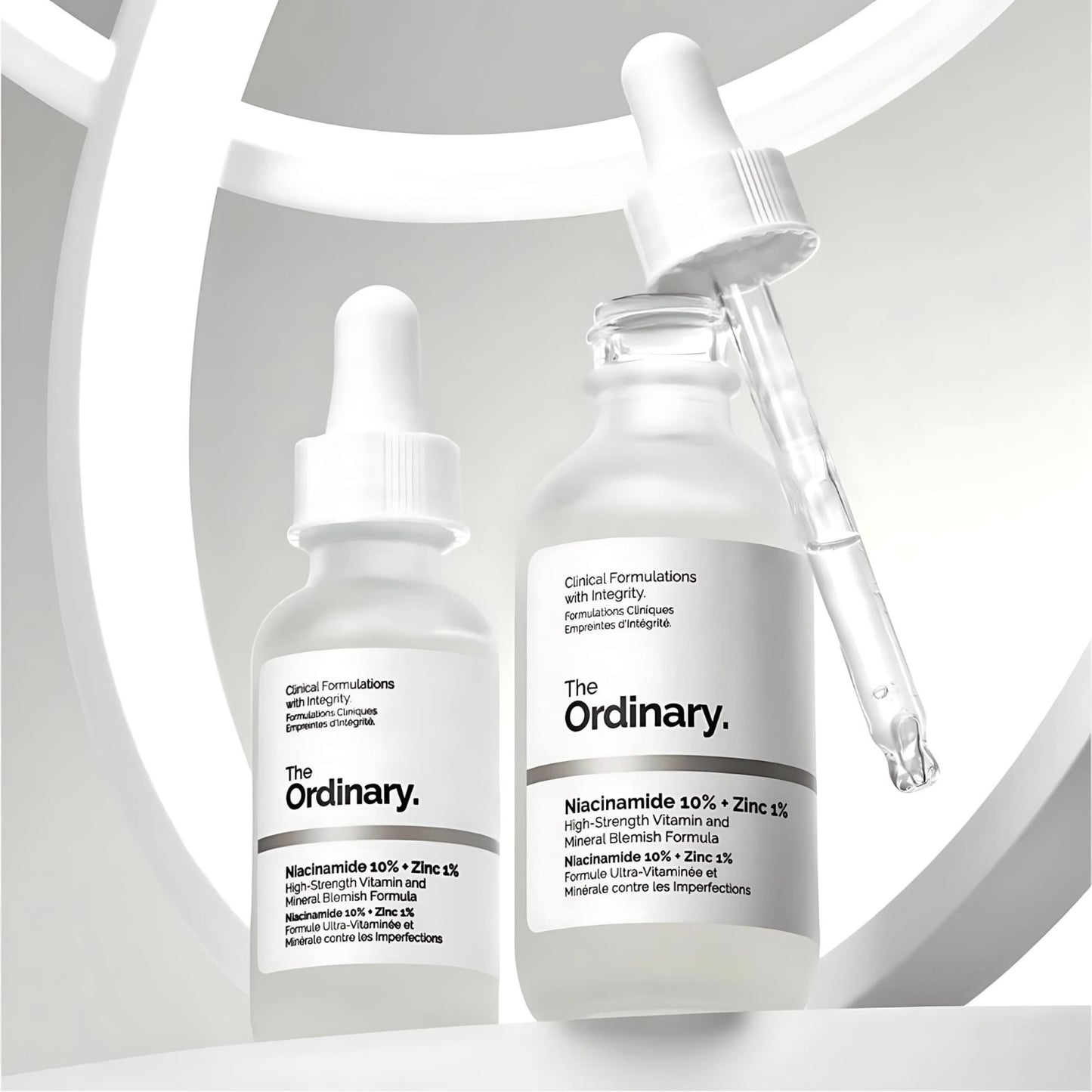 The Ordinary Niacinamide 10 Percent Plus Zinc 1 Percent Serum High Strength Vitamin And Mineral Blemish Formula For Oil Control Skin - 30ML