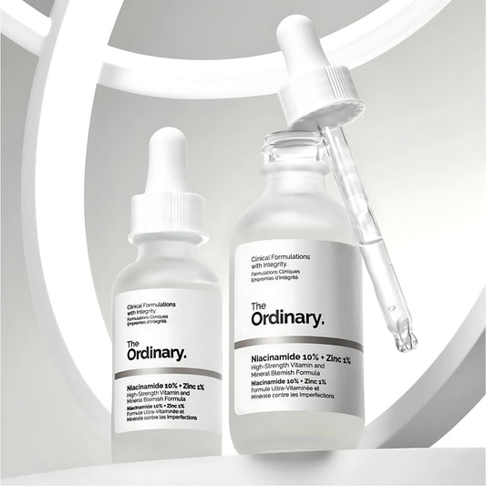 The Ordinary Niacinamide 10 Percent Plus Zinc 1 Percent Serum High Strength Vitamin And Mineral Blemish Formula For Oil Control Skin - 30ML