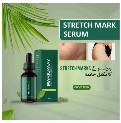 Markaway Stretch Mark Serum Herbal Formula for Scars & Skin Elasticity 30ml Nourishing, Repairing & Firming Skin Treatment