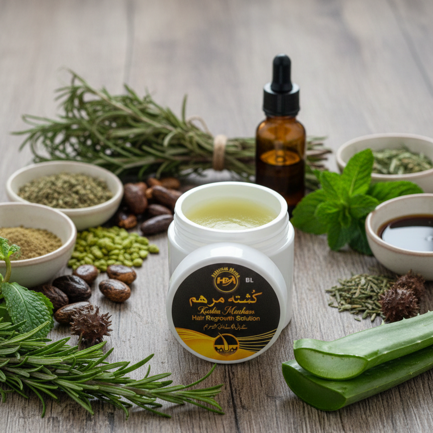 Kushta Marham 50g Hair Regrowth Solution – Hair Strengthening Ointment