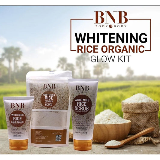 Bnb 3 In 1 Rice Extract Kit Brightening Hydrating And Skin Repair Skincare Set Suitable For All Skin Types