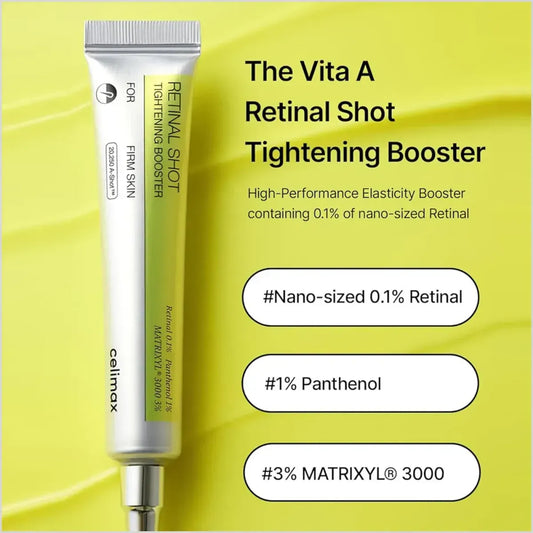 Celimax The Vita‑A Retinal Shot Tightening Booster | 15ml | Retinal Serum for Firm & Smooth Skin